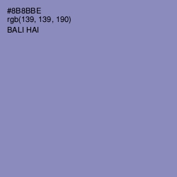 #8B8BBE - Bali Hai Color Image